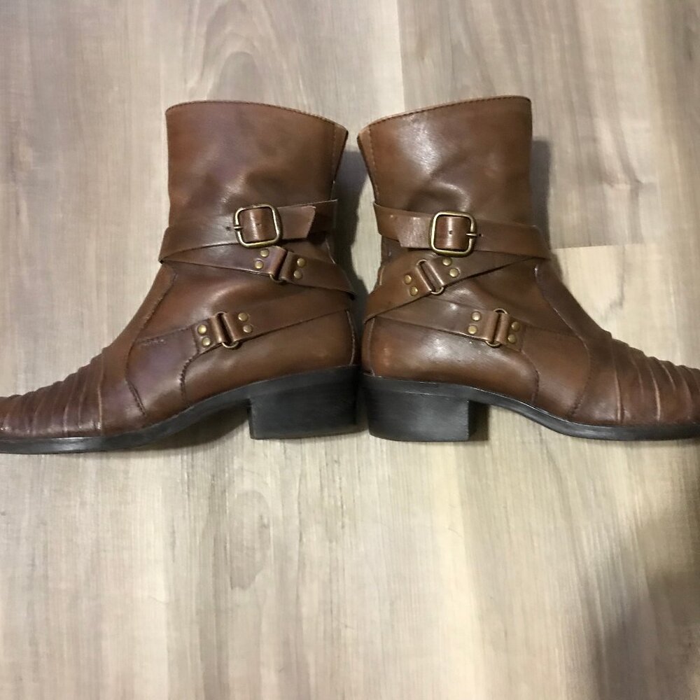 Marc Ladies Brown Leather Boots Size 37